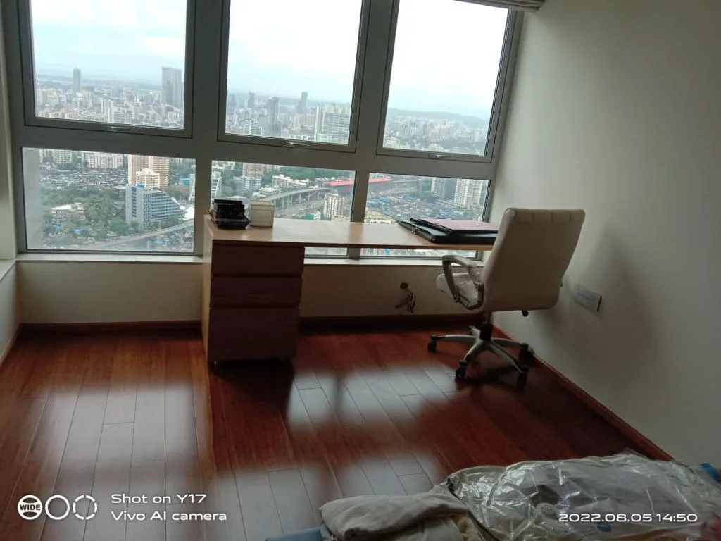Residential Interiors — Study desk with a city view